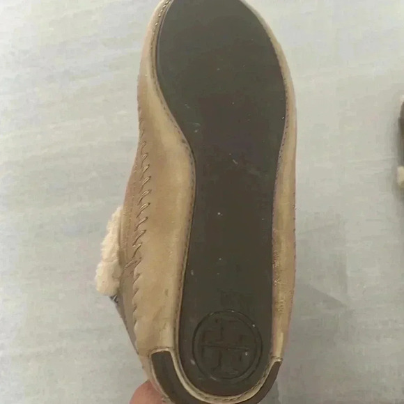 [US 7] TORY BURCH Suede Whipstitch Trim Mid Calf  Boots - Picture 16 of 16